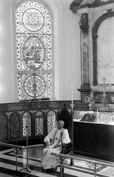 Presiding Bishop Rt. Revd. C. K. Jacob at the Inauguration of Church of South India. Photo by Mark Kauffman (LIFE magazine)