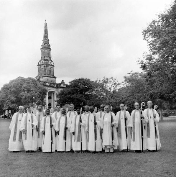 At the inauguration of Church of South India. Photo by Mark Kauffman (LIFE magazine)