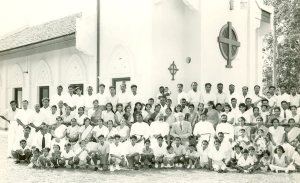 Dr. E. Stanley Jones with members of the St. Thomas Church, Klang,  Malaysia 1956