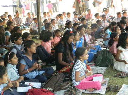 Children at the 120th Maramon Convention Pandal. Photo Courtesy: Photo Courtesy http://marthoma.in/maramon-convention 