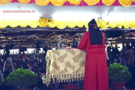 Opening day of the 120th Maramon Convention. Photo courtesy http://marthoma.in/maramon-convention  