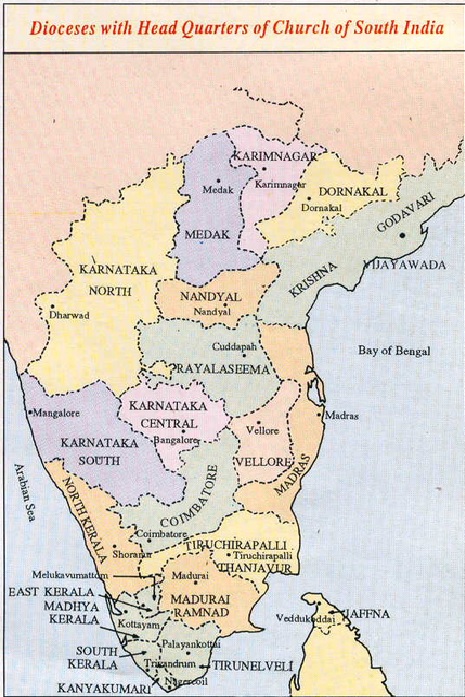 CSI Diocese Map (image credit - www.csimichigan.org)