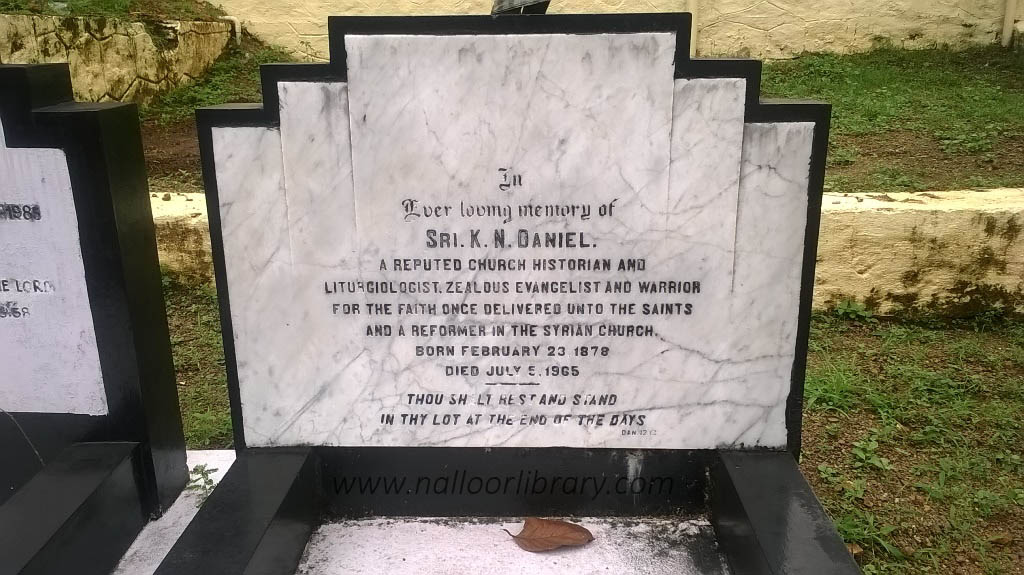 K N Daniel tomb
