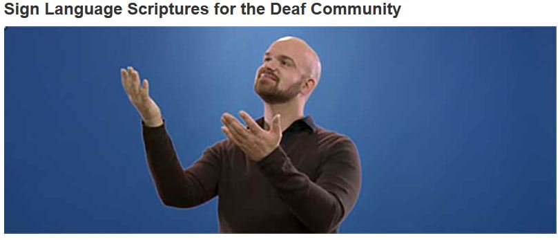 Bible for Deaf community