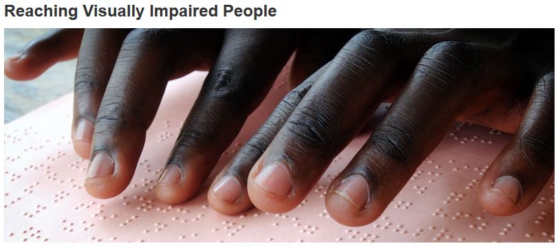 Bible for visually Impaired